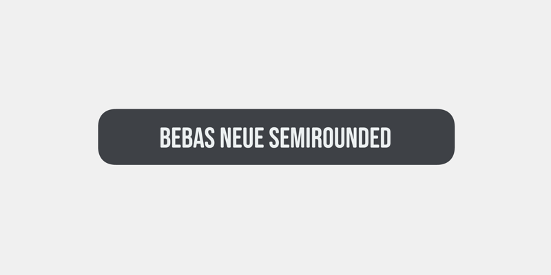 Card displaying Bebas Neue SemiRounded typeface in various styles