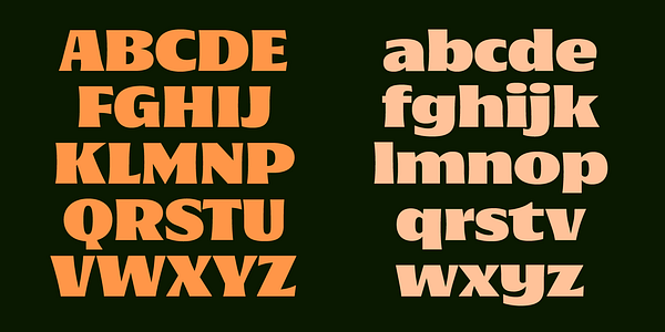 Card displaying Oaks typeface in various styles