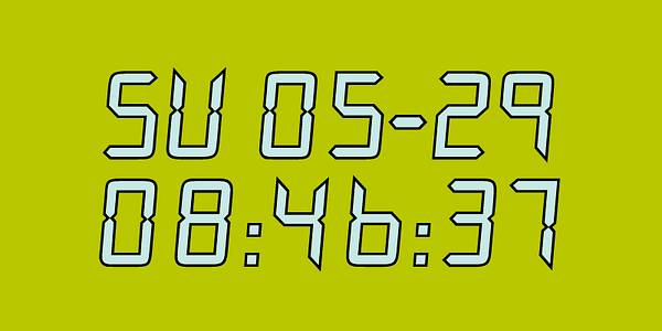 Card displaying Watch MN typeface in various styles