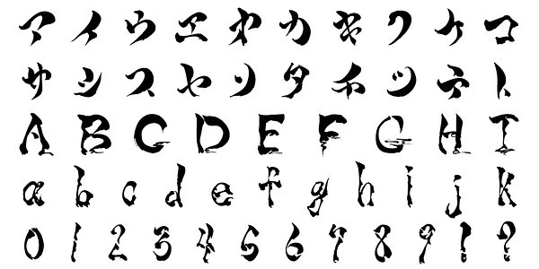 Card displaying AB Araji Kna typeface in various styles