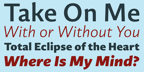 Card displaying Guyot Sans typeface in various styles