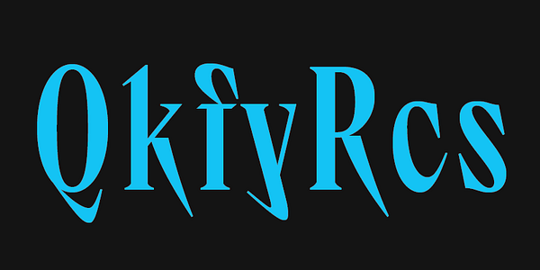 Card displaying TT Ricks typeface in various styles