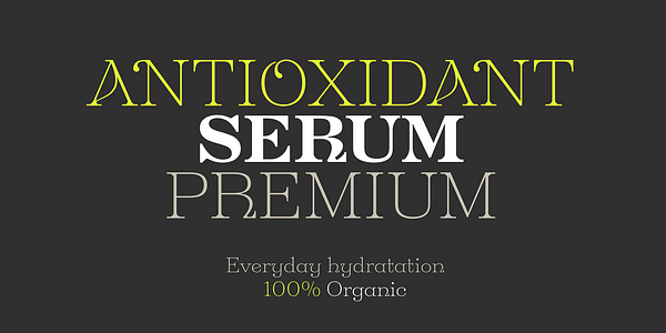 Card displaying Grappa Variable typeface in various styles