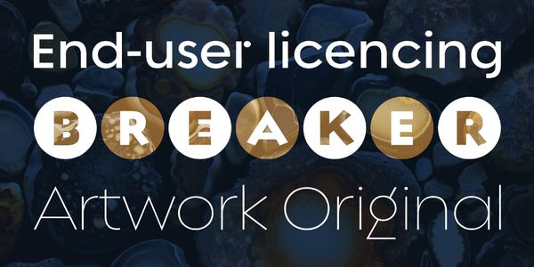 Card displaying Regulator Nova typeface in various styles