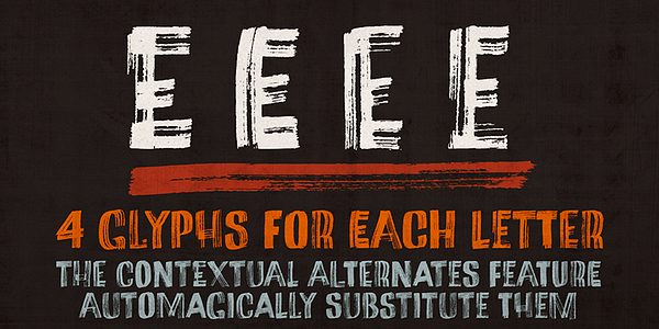 Card displaying Marker Aid typeface in various styles