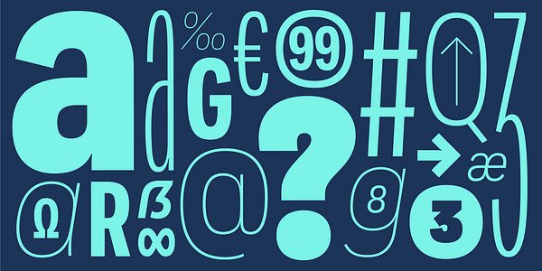 Card displaying Adapt Variable typeface in various styles