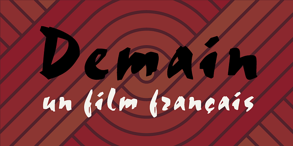 Card displaying Choc MN typeface in various styles