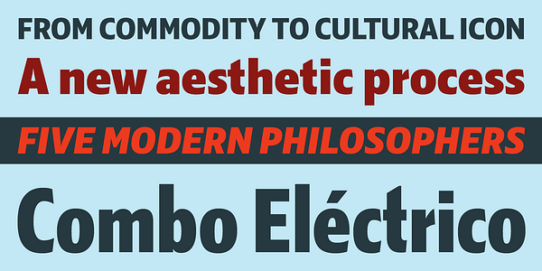 Card displaying Kranto Display typeface in various styles