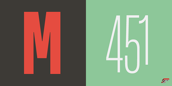 Card displaying Arteria Compress typeface in various styles