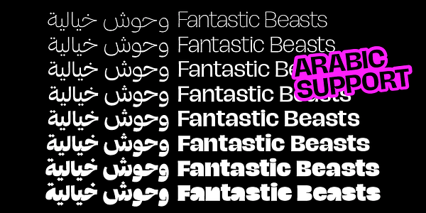 Card displaying Hagrid typeface in various styles