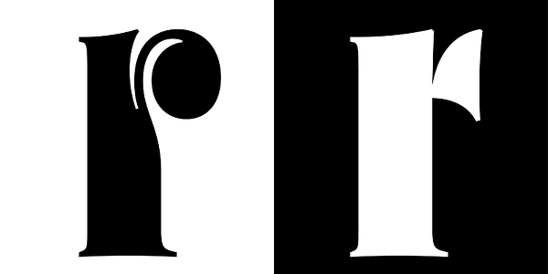 Card displaying Blaacck typeface in various styles