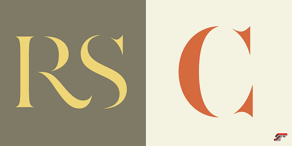 Card displaying AW Conqueror Stincilla typeface in various styles