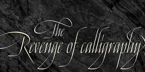 Card displaying Venganza Variable typeface in various styles