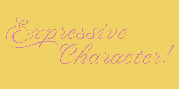 Card displaying Volina typeface in various styles