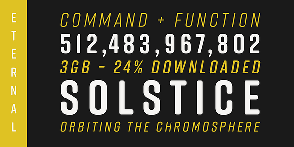 Card displaying Rift typeface in various styles