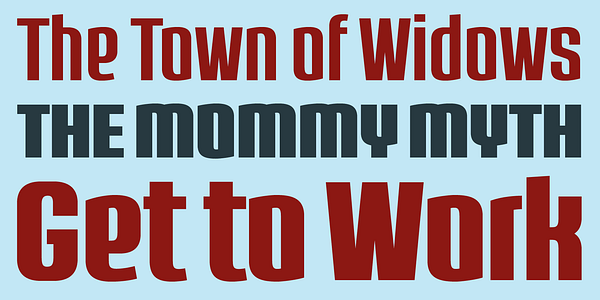 Card displaying Bellucci typeface in various styles
