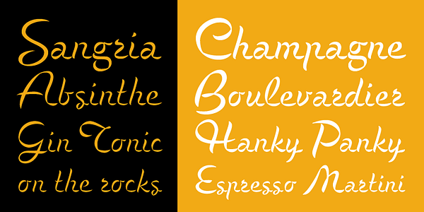 Card displaying P22 Cigno typeface in various styles