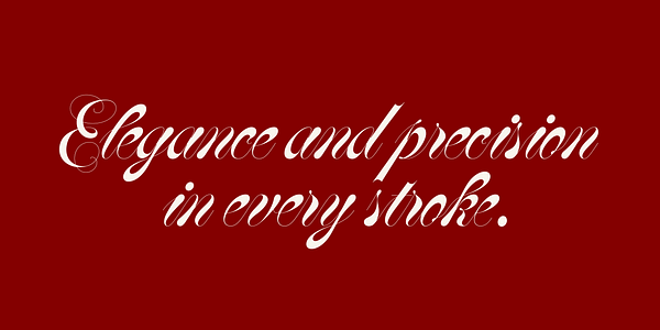 Card displaying DiSpence Script typeface in various styles