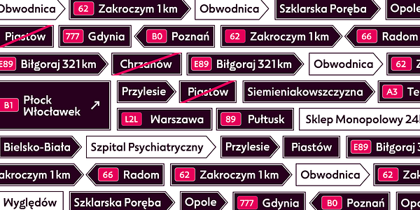 Card displaying Sigmund Pro typeface in various styles