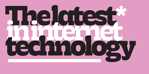 Card displaying Picholine Antique Variable typeface in various styles