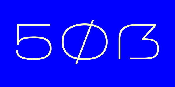 Card displaying Field Gothic Wide typeface in various styles