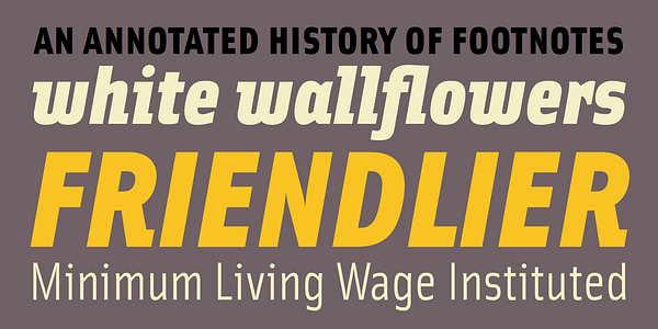 Card displaying Solex typeface in various styles