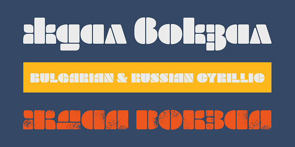 Card displaying Milka typeface in various styles