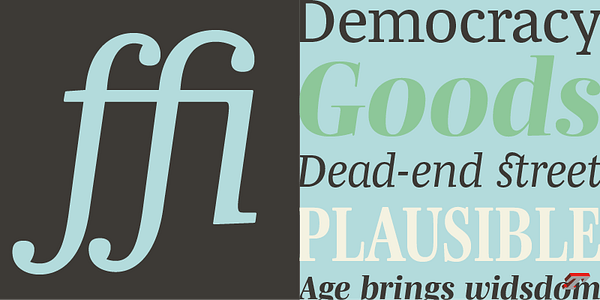 Card displaying Mencken typeface in various styles