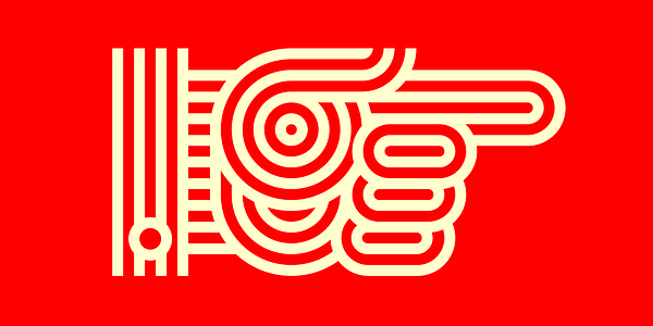 Card displaying Vibro typeface in various styles