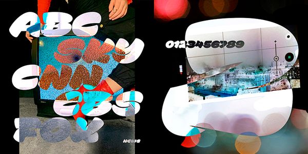 Card displaying PD Donut typeface in various styles