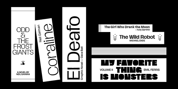 Card displaying Hagrid typeface in various styles