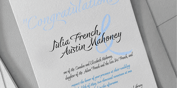 Card displaying Dream Big typeface in various styles