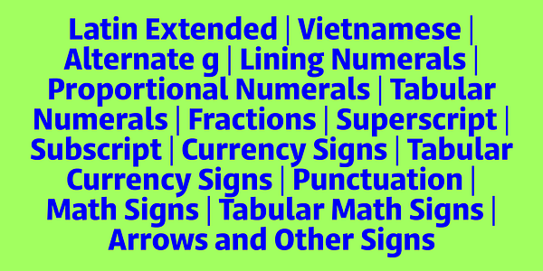 Card displaying Jali Latin Variable typeface in various styles