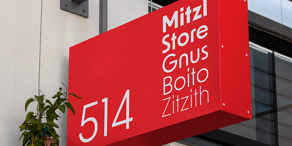 Card displaying New Order typeface in various styles