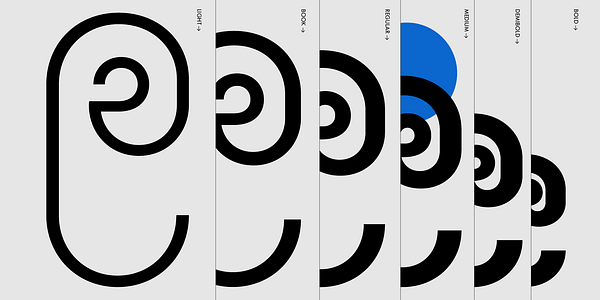 Card displaying Futura®100 Myanmar typeface in various styles