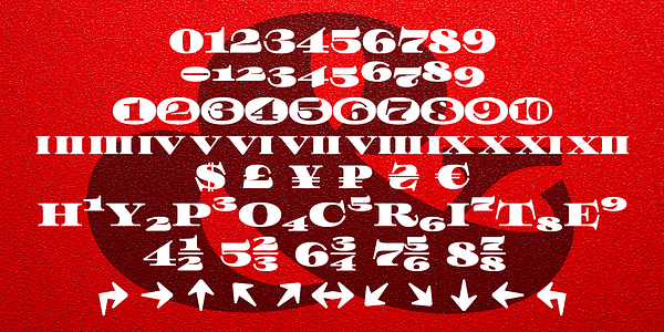 Card displaying Hypocrite typeface in various styles