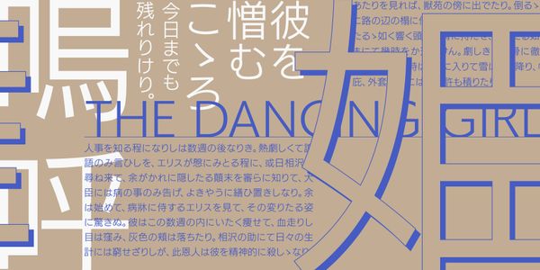 Card displaying FOT-UDKakugo Small Pr6N typeface in various styles