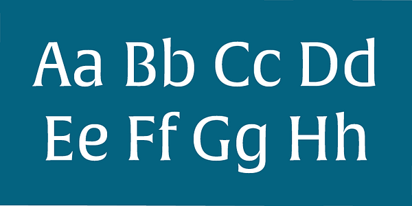 Card displaying Alverata typeface in various styles