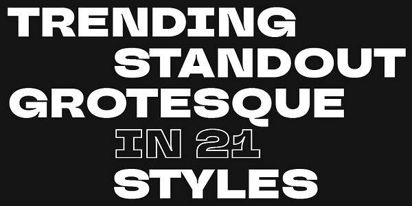 Card displaying TT Travels Next typeface in various styles