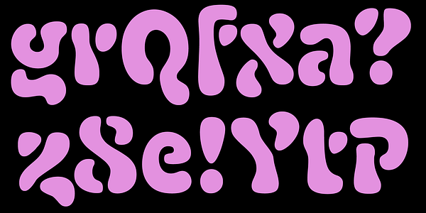 Card displaying Fillmore typeface in various styles