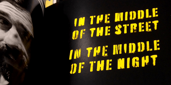 Card displaying Battery Park typeface in various styles