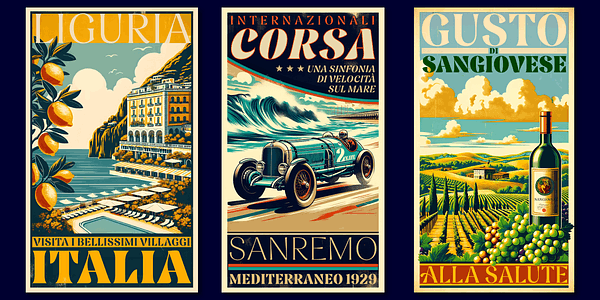 Card displaying Nave typeface in various styles