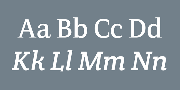 Card displaying Crete typeface in various styles