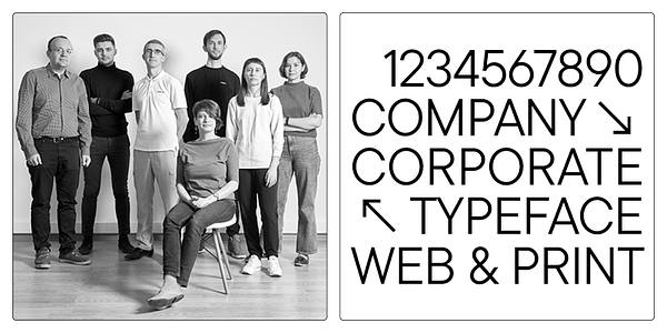 Card displaying TT Commons Pro typeface in various styles