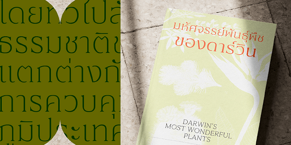 Card displaying Than typeface in various styles