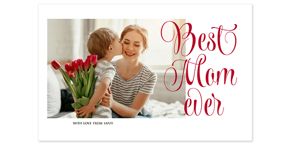 Card displaying Wishes Display typeface in various styles