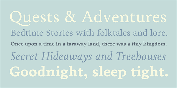 Card displaying Livory typeface in various styles