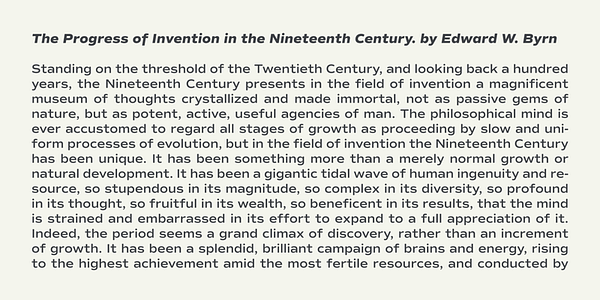 Card displaying Commuters Sans typeface in various styles