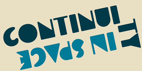 Card displaying AM Futurismo typeface in various styles