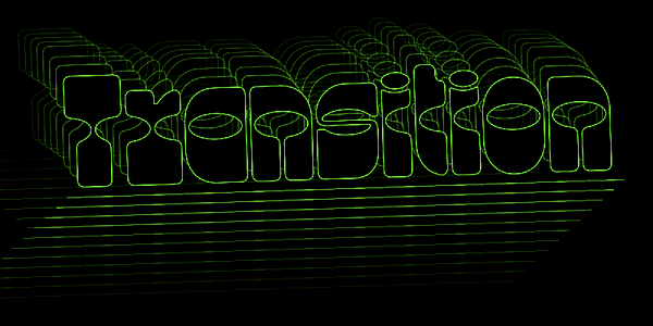 Card displaying Lunatique Rounded typeface in various styles